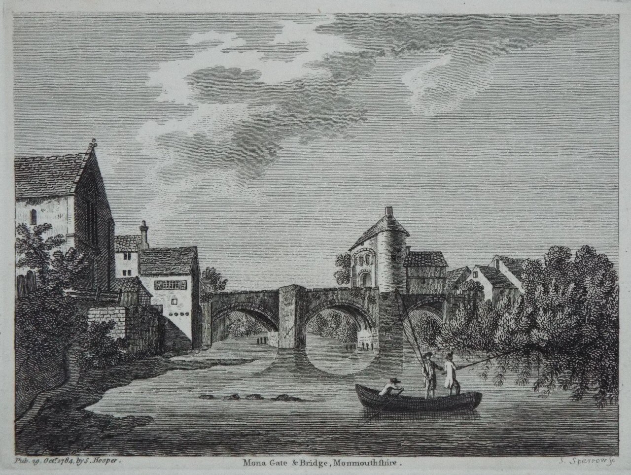 Print - Mona Gate & Bridge, Monmouthshire. - 